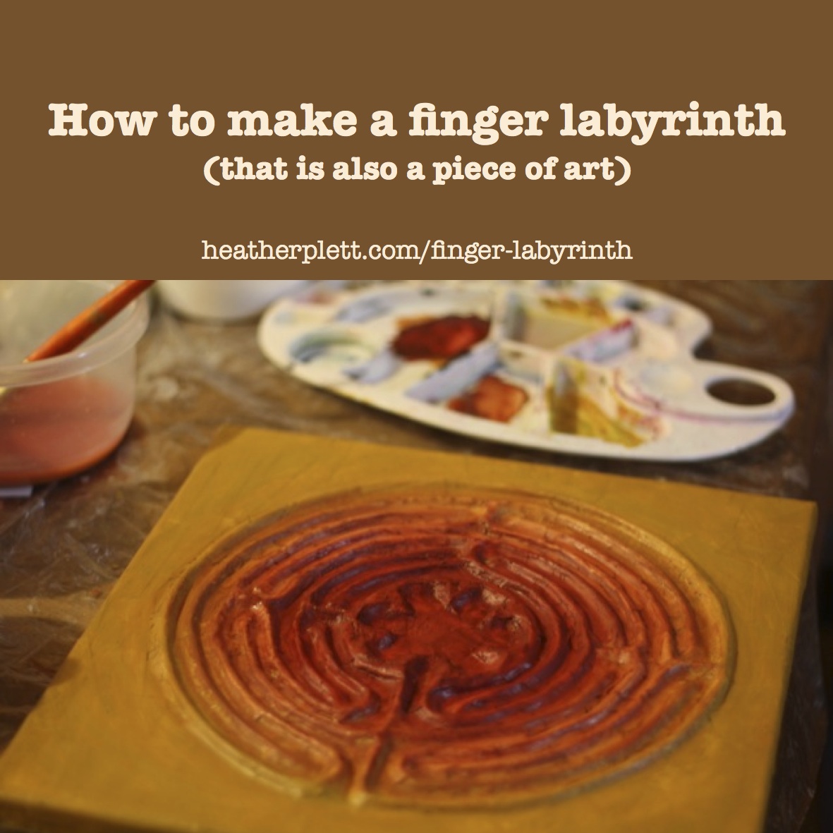 How To Make A Finger Labyrinth that Is Also A Piece Of Art Heather Plett
