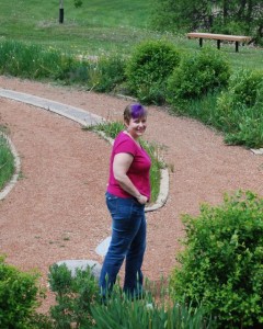 Heather Plett in the labyrinth