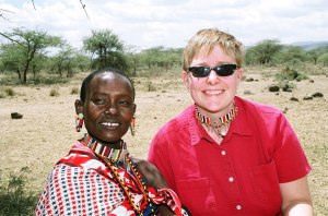 Heather with Maasai woman