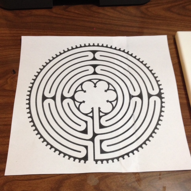 How to make a finger labyrinth (that is also a piece of art