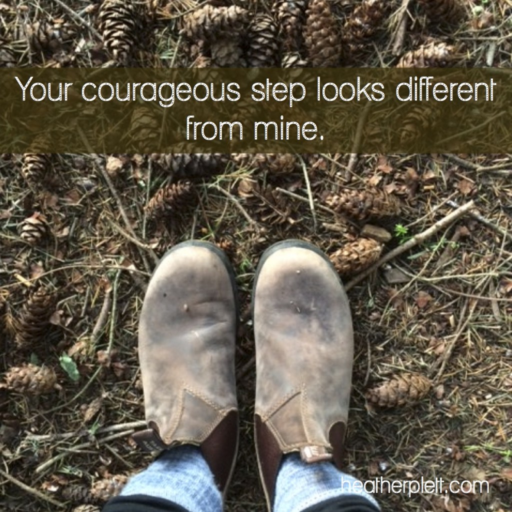 courageous step